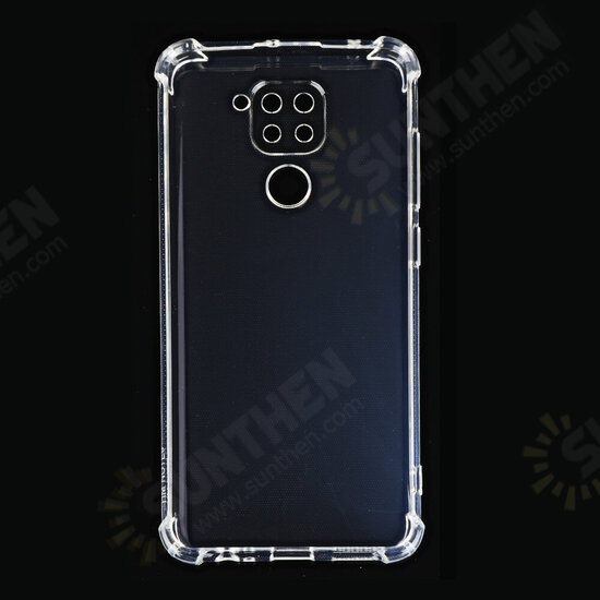 For Xiaomi Redmi Note 9 Case Air Bag Shockproof Lens Protect Transparent Non-yellow Soft TPU Protective Case Non-original