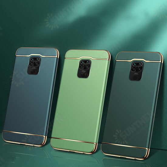 For Xiaomi Redmi Note 9 Case Alumimum Metal Frame Shockproof Mate Hard PC Protective Case Non-Original