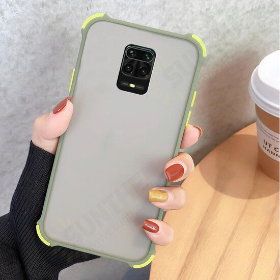 Case Airbag Shockproof Anti-fingerprint Matte Translucent Hard PC&Soft Silicone Edge Protective Case