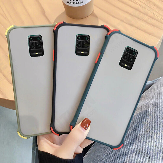 Case Airbag Shockproof Anti-fingerprint Matte Translucent Hard PC&Soft Silicone Edge Protective Case