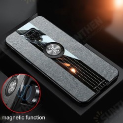 For Xiaomi Redmi Note 9S / Redmi Note 9 Pro / Redmi Note 9 Pro Max Case with Magnetic Ring Bracket Stand Shockproof Breathable Cloth Fabric Protective Case Non-original For Xiaomi Redmi Note 9S / Redmi Note 9 Pro / Redmi Note 9 Pro Max Case with Magnetic Ring Bracket Stand Shockproof Breathable Cloth Fabric Protective Case Non-original
