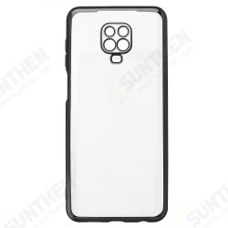 For Xiaomi Redmi Note 9S / Redmi Note 9 Pro Case 2 in 1 Plating Lens Protect Ultra-thin Anti-fingerprint Shockproof Transparent Soft TPU Protective Case Non-original For Xiaomi Redmi Note 9S / Redmi Note 9 Pro Case 2 in 1 Plating Lens Protect Ultra-thin Anti-fingerprint Shockproof Transparent Soft TPU Protective Case Non-original