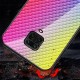 For Xiaomi Redmi Note 9S / Redmi Note 9 Pro Case Carbon Fiber Pattern Gradient Color Tempered Glass Shockproof Scratch Resistant Protective Case Non-original