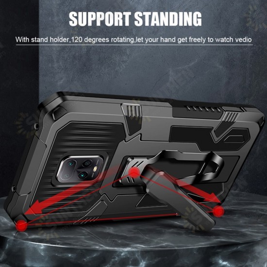 For Xiaomi Redmi Note 9S / Redmi Note 9 Pro Case Dual-Layer Rugged Magnetic with Belt Clip Stand Non-Slip Anti-Fingerprint Shockproof Protective Case Non-Original For Xiaomi Redmi Note 9S / Redmi Note 9 Pro Case Dual-Layer Rugged Magnetic with Belt Clip Stand Non-Slip Anti-Fingerprint Shockproof Protective Case Non-Original