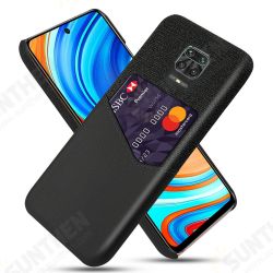 For Xiaomi Redmi Note 9S / Redmi Note 9 Pro Case Luxury PU Leather + Cloth with Card Slot Shockproof Anti-scratch Protective Case Non-original For Xiaomi Redmi Note 9S / Redmi Note 9 Pro Case Luxury PU Leather + Cloth with Card Slot Shockproof Anti-scratch Protective Case Non-original