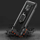 Case Carbon Fiber Pattern Shockproof Anti-fingerprint with 360° Rotation Magnetic Ring Bracket PC Protective Case