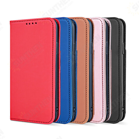 For iPhone 11 Case Business Flip Magnetic with Multi-Card Slots Wallet Shockproof PU Leather Protective Case