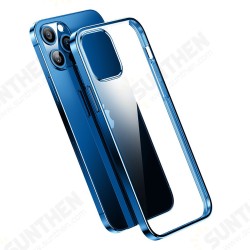For iPhone 11 Pro Max / 11 / 11 Pro Case Plating Ultra-Thin Transparent Non-Yellow Shockproof Soft TPU Protective Case