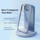 For iPhone 12 / For iPhone 12 Pro 6.1 inch Case Plating Ultra-thin Transparent Non-Yellow Shockproof Soft TPU Protective Case