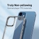 For iPhone 12 / For iPhone 12 Pro 6.1 inch Case Plating Ultra-thin Transparent Non-Yellow Shockproof Soft TPU Protective Case