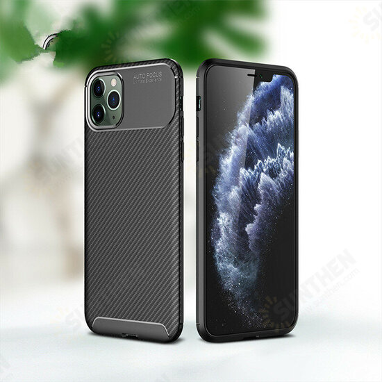 For iPhone 12/ 12 Pro 6.1inch Case Luxury Carbon Fiber Pattern with Lens Protector Shockproof Silicone Protective Case For iPhone 12/ 12 Pro 6.1inch Case Luxury Carbon Fiber Pattern with Lens Protector Shockproof Silicone Protective Case