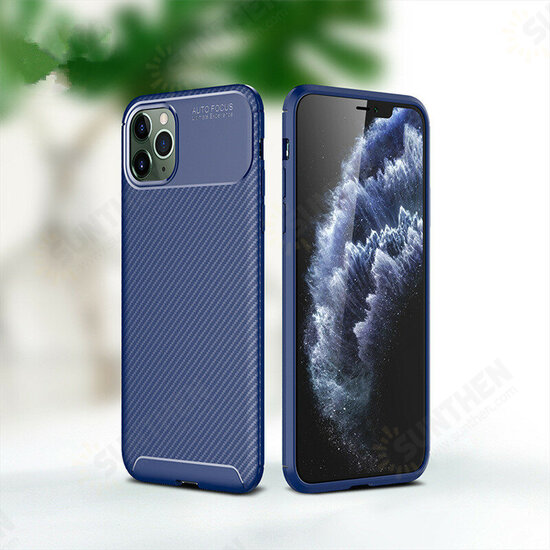 For iPhone 12/ 12 Pro 6.1inch Case Luxury Carbon Fiber Pattern with Lens Protector Shockproof Silicone Protective Case For iPhone 12/ 12 Pro 6.1inch Case Luxury Carbon Fiber Pattern with Lens Protector Shockproof Silicone Protective Case