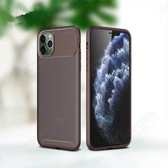 For iPhone 12/ 12 Pro 6.1inch Case Luxury Carbon Fiber Pattern with Lens Protector Shockproof Silicone Protective Case For iPhone 12/ 12 Pro 6.1inch Case Luxury Carbon Fiber Pattern with Lens Protector Shockproof Silicone Protective Case