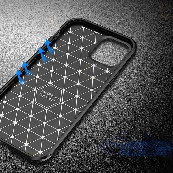 For iPhone 12/ 12 Pro 6.1inch Case Luxury Carbon Fiber Pattern with Lens Protector Shockproof Silicone Protective Case For iPhone 12/ 12 Pro 6.1inch Case Luxury Carbon Fiber Pattern with Lens Protector Shockproof Silicone Protective Case