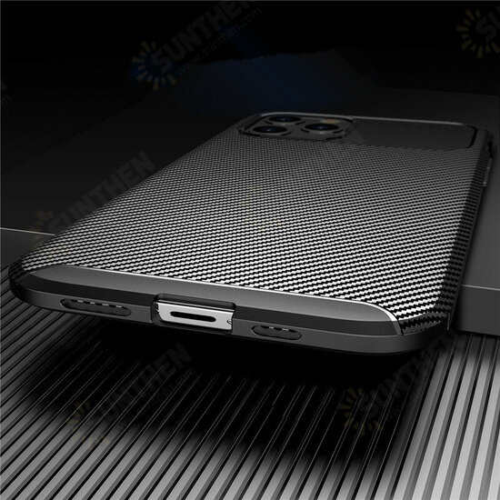 For iPhone 12/ 12 Pro 6.1inch Case Luxury Carbon Fiber Pattern with Lens Protector Shockproof Silicone Protective Case For iPhone 12/ 12 Pro 6.1inch Case Luxury Carbon Fiber Pattern with Lens Protector Shockproof Silicone Protective Case