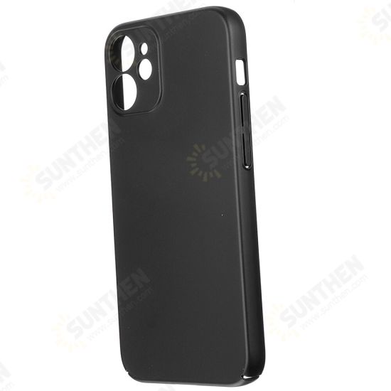 For iPhone 12 Case Silky Smooth Micro-Matte Anti-Fingerprint Ultra-Thin with Lens Protector PC Protective Case