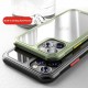 For iPhone 12 Mini 5.4inch Airbag Shockproof Silicone Frame Clear Acrylic Case Cover