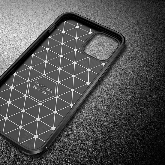 For iPhone 12 Mini 5.4inch Case Luxury Carbon Fiber Pattern with Lens Protector Shockproof Silicone Protective Case For iPhone 12 Mini 5.4inch Case Luxury Carbon Fiber Pattern with Lens Protector Shockproof Silicone Protective Case