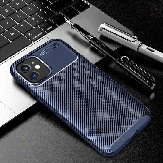 For iPhone 12 Mini 5.4inch Case Luxury Carbon Fiber Pattern with Lens Protector Shockproof Silicone Protective Case For iPhone 12 Mini 5.4inch Case Luxury Carbon Fiber Pattern with Lens Protector Shockproof Silicone Protective Case