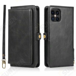 For iPhone 12 Mini Case 2-IN-1 Detachable Magnetic Flip with Multi-Card Slot Wallet PU Leather Protective Case For iPhone 12 Mini Case 2-IN-1 Detachable Magnetic Flip with Multi-Card Slot Wallet PU Leather Protective Case