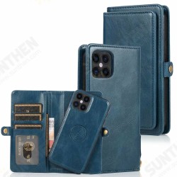 For iPhone 12 Mini Case 2-IN-1 Detachable Magnetic Flip with Multi-Card Slot Wallet PU Leather Protective Case For iPhone 12 Mini Case 2-IN-1 Detachable Magnetic Flip with Multi-Card Slot Wallet PU Leather Protective Case