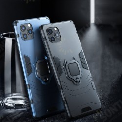 For iPhone 12 Mini Case Shockproof Magnetic with 360 Rotation Finger Ring Holder Stand PC Protective Case