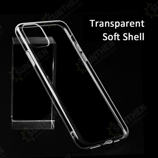 For iPhone 12 Mini Case Crystal Clear Transparent Ultra-Thin Non-Yellow Soft TPU Protective Case Back Cover