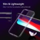 For iPhone 12 Mini Case Crystal Clear Transparent Ultra-Thin Non-Yellow Soft TPU Protective Case Back Cover
