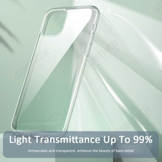 For iPhone 12 Mini Case Crystal Clear Transparent Ultra-Thin Non-Yellow Soft TPU Protective Case Back Cover