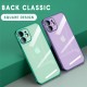 For iPhone 12 Mini Case Plating Ultra-Thin with Lens Protector Transparent Non-Yellow Shockproof Soft TPU Protective Case