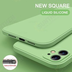 For iPhone 12 Mini Case Smooth Shockproof with Lens Protector Soft Liquid Silicone Rubber Back Cover Protective Case For iPhone 12 Mini Case Smooth Shockproof with Lens Protector Soft Liquid Silicone Rubber Back Cover Protective Case