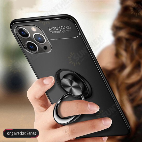 For iPhone 12 Pro / 12 Case 360° Rotating Magnetic Ring Holder Soft Silicone Shockproof Protective Case Back Cover For iPhone 12 Pro / 12 Case 360° Rotating Magnetic Ring Holder Soft Silicone Shockproof Protective Case Back Cover
