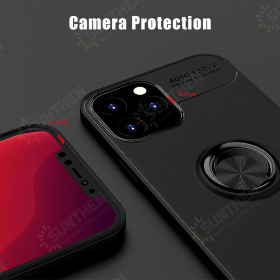 For iPhone 12 Pro / 12 Case 360° Rotating Magnetic Ring Holder Soft Silicone Shockproof Protective Case Back Cover For iPhone 12 Pro / 12 Case 360° Rotating Magnetic Ring Holder Soft Silicone Shockproof Protective Case Back Cover