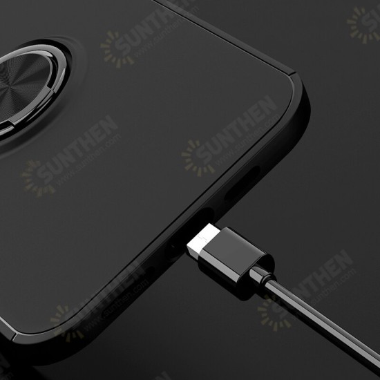 For iPhone 12 Pro / 12 Case 360° Rotating Magnetic Ring Holder Soft Silicone Shockproof Protective Case Back Cover For iPhone 12 Pro / 12 Case 360° Rotating Magnetic Ring Holder Soft Silicone Shockproof Protective Case Back Cover