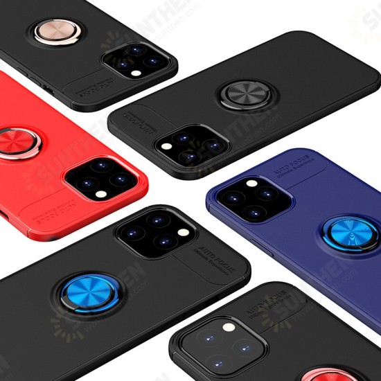 For iPhone 12 Pro / 12 Case 360° Rotating Magnetic Ring Holder Soft Silicone Shockproof Protective Case Back Cover For iPhone 12 Pro / 12 Case 360° Rotating Magnetic Ring Holder Soft Silicone Shockproof Protective Case Back Cover
