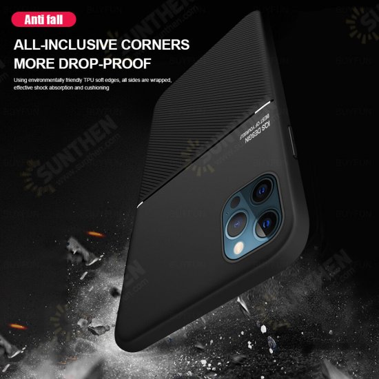 For iPhone 12 Pro / 12 Case Magnetic Leather Texture Non-Slip TPU Shockproof Protective Case Back Cover For iPhone 12 Pro / 12 Case Magnetic Leather Texture Non-Slip TPU Shockproof Protective Case Back Cover