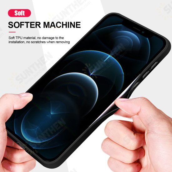 For iPhone 12 Pro / 12 Case Magnetic Leather Texture Non-Slip TPU Shockproof Protective Case Back Cover For iPhone 12 Pro / 12 Case Magnetic Leather Texture Non-Slip TPU Shockproof Protective Case Back Cover