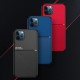 For iPhone 12 Pro / 12 Case Magnetic Leather Texture Non-Slip TPU Shockproof Protective Case Back Cover