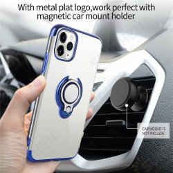 For iPhone 12 Pro / 12 Case Plating Transparent with Ring Holder Shockproof Soft TPU Protective Case Back Cover For iPhone 12 Pro / 12 Case Plating Transparent with Ring Holder Shockproof Soft TPU Protective Case Back Cover