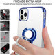 For iPhone 12 Pro / 12 Case Plating Transparent with Ring Holder Shockproof Soft TPU Protective Case Back Cover For iPhone 12 Pro / 12 Case Plating Transparent with Ring Holder Shockproof Soft TPU Protective Case Back Cover