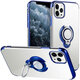 For iPhone 12 Pro / 12 Case Plating Transparent with Ring Holder Shockproof Soft TPU Protective Case Back Cover For iPhone 12 Pro / 12 Case Plating Transparent with Ring Holder Shockproof Soft TPU Protective Case Back Cover