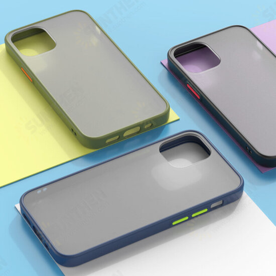 For iPhone 12 Pro / 12 Case Shockproof Anti-Fingerprint Matte Translucent Hard PC & Soft TPU Edge Protective Case For iPhone 12 Pro / 12 Case Shockproof Anti-Fingerprint Matte Translucent Hard PC & Soft TPU Edge Protective Case