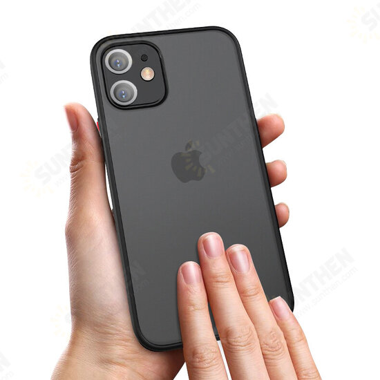 For iPhone 12 Pro / 12 Case Shockproof Anti-Fingerprint Matte Translucent Hard PC & Soft TPU Edge Protective Case For iPhone 12 Pro / 12 Case Shockproof Anti-Fingerprint Matte Translucent Hard PC & Soft TPU Edge Protective Case