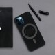 For iPhone 12 Pro / 12 Case Support Magsafe with Ring Holder Smooth Shockproof Soft Liquid Silicone Rubber Protective Case