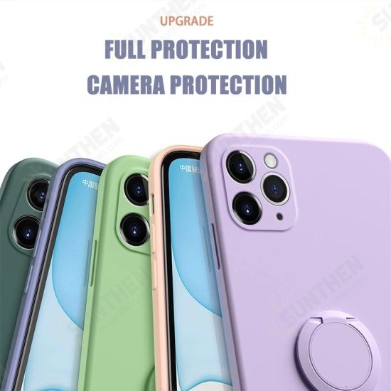 For iPhone 12 Pro 6.1 inch Case with Lens Protector Ring Holder Dirtproof Anti-Fingerprint Shockproof Liquid Silicone Protective Case For iPhone 12 Pro 6.1 inch Case with Lens Protector Ring Holder Dirtproof Anti-Fingerprint Shockproof Liquid Silicone Protective Case