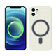 For iPhone 12 Pro 6.1inch Liquid Silicone Case Magnetic Anti-Fingerprint Shockproof Support Wireless Charging Protective Back Cover