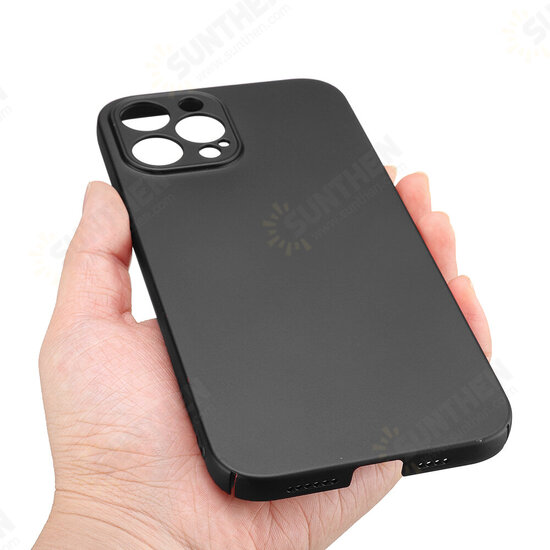 For iPhone 12 Pro Case Silky Smooth Micro-Matte Anti-Fingerprint Ultra-Thin with Lens Protector PC Protective Case