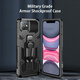 For iPhone 12 Pro Max / 12 / 12 Mini / 12 Pro Case Dual-Layer Rugged Magnetic with Belt Clip Stand Non-Slip Anti-Fingerprint Shockproof Protective Case For iPhone 12 Pro Max / 12 / 12 Mini / 12 Pro Case Dual-Layer Rugged Magnetic with Belt Clip Stand Non-Slip Anti-Fingerprint Shockproof Protective Case