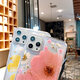 For iPhone 12 Pro Max / 12 / 12 Pro / 12 Mini Case Ins Style Dried Flower Pattern Transparent Non-Yellow TPU Protective Case