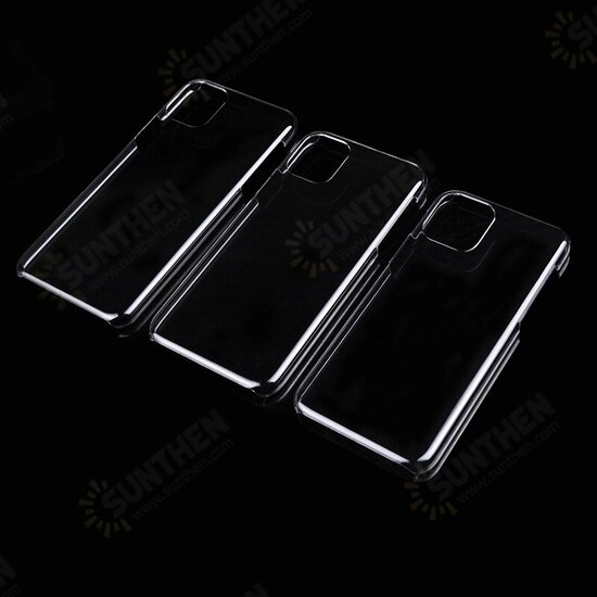 For iPhone 12 Pro Max 6.7inch Clear Transparent Shockproof Hard PC Back Protective Case Cover
